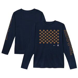 Nike Navy USA Basketball Legend Performance Long Sleeve Tee NWOT Youth XL